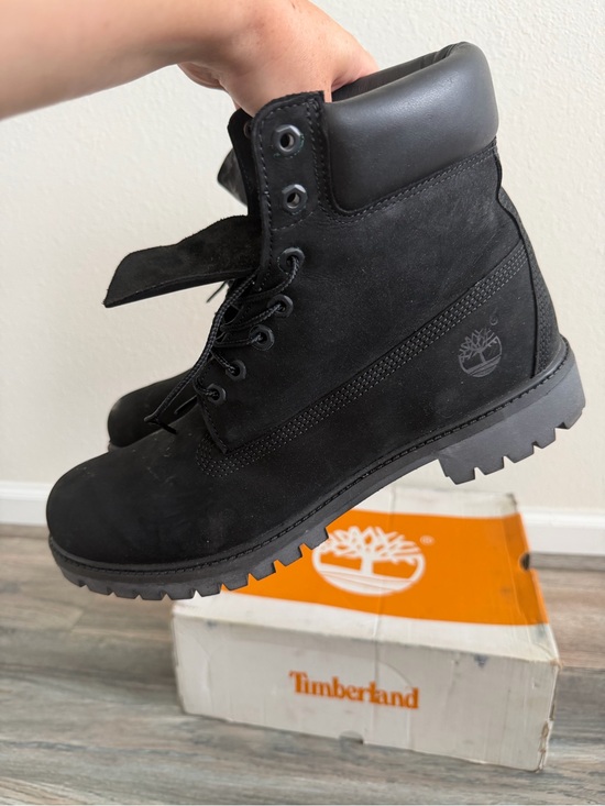 Timberland Black Premium Leather Lace-Up Work Boots waterproof size 12 nubook main image 12